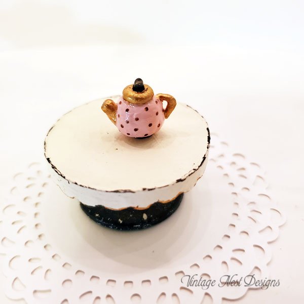 Tea Pot No.3 Dollhouse Miniature Handmade image 3