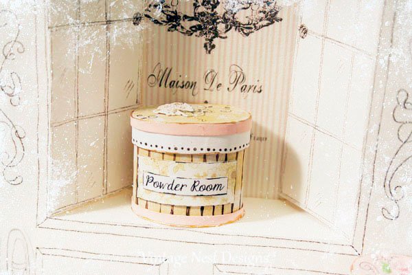 Hat Band Box No.43 Dollhouse Miniature Handmade image 5