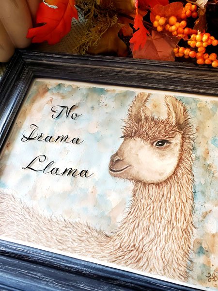 Llama No.1 Digital Prints Watercolor Painting image 11