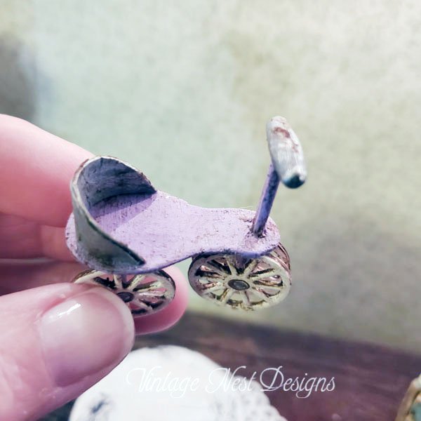 Scooter No.2 Wooden Toy Dollhouse Miniature Handmade image 1