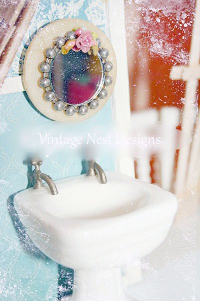 Mirror No.2 Dollhouse Miniature Handmade image 2