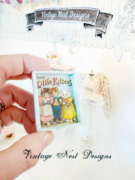 Three Little Kittens No.1:2 Dollhouse Miniature Handmade image 5