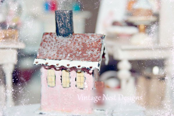 Pink Glitter House No.2 Handmade Miniature image 3