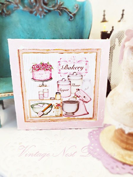 Bakery Pink Mixer No.1:5 Dollhouse Miniature Handmade image 7