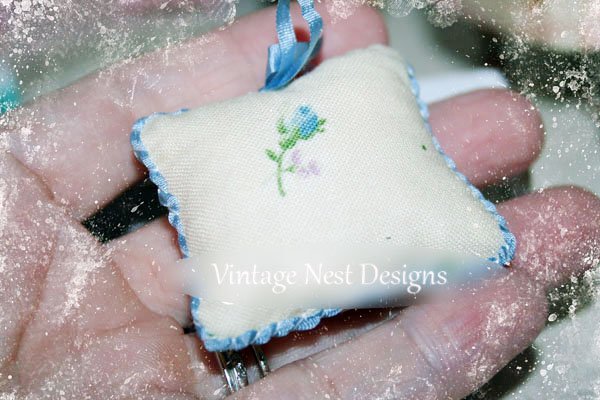 Pillow No.12 Dollhouse Miniature Handmade image 2