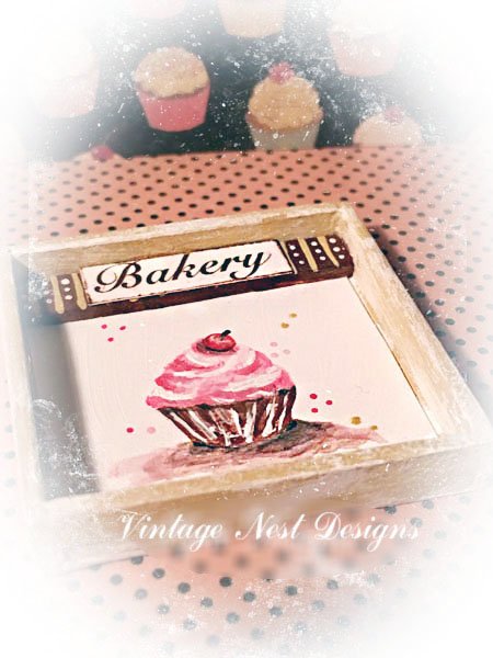 Cupcake No.37 Dollhouse Miniature Handmade image 2