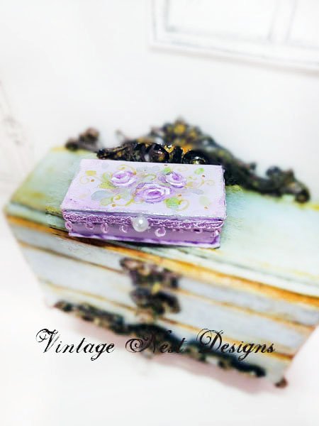 Box No.52 Dollhouse Miniature Handmade image 1