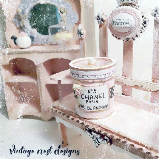 Box No.76 Chanel Dollhouse Miniature Handmade image 0