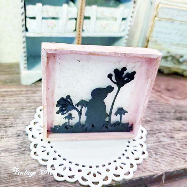 Easter Silhouette No.9 Dollhouse Miniature Handmade image 3