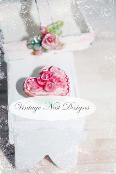 Valentine Heart Cookies No.1 Dollhouse Miniature Handmade image 3