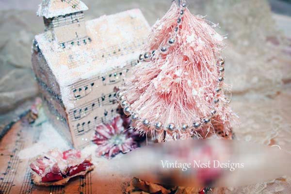 Christmas Mini Scene No.1 Handmade Miniature image 1