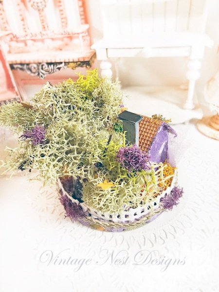 Putz Halloween House Miniature No.47 Handmade image 8