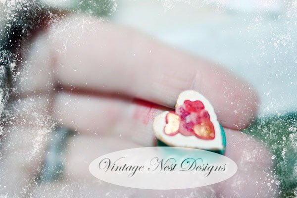 Valentine Heart Cookies No.2 Dollhouse Miniature Handmade image 2