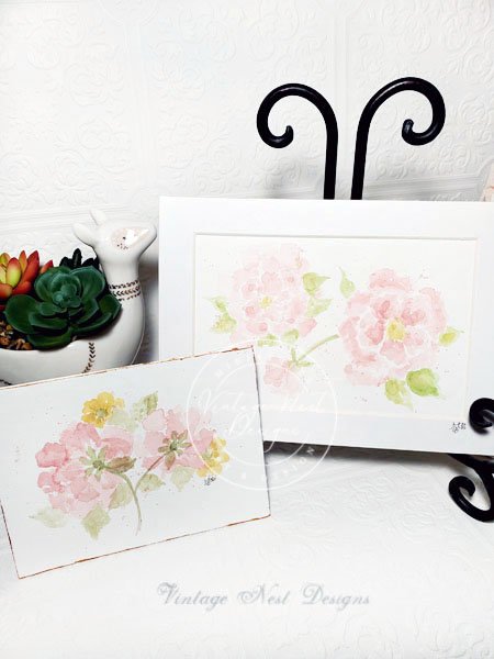 Flourishes No.17 Original Watercolor Painting image 1