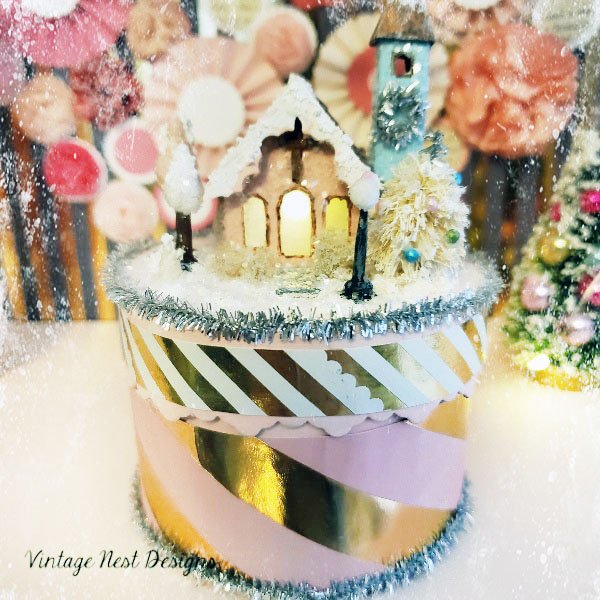 Christmas Church No.1 Handmade Miniature image 3
