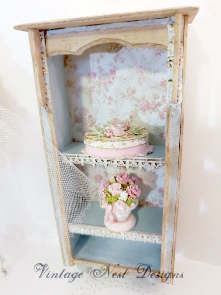 Box No.106 Dollhouse Miniature Handmade for Dolls Shadow Box Diorama image 5