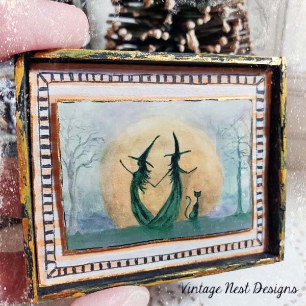 Dancing Witches No.1:1 Dollhouse Miniature Handmade image 4