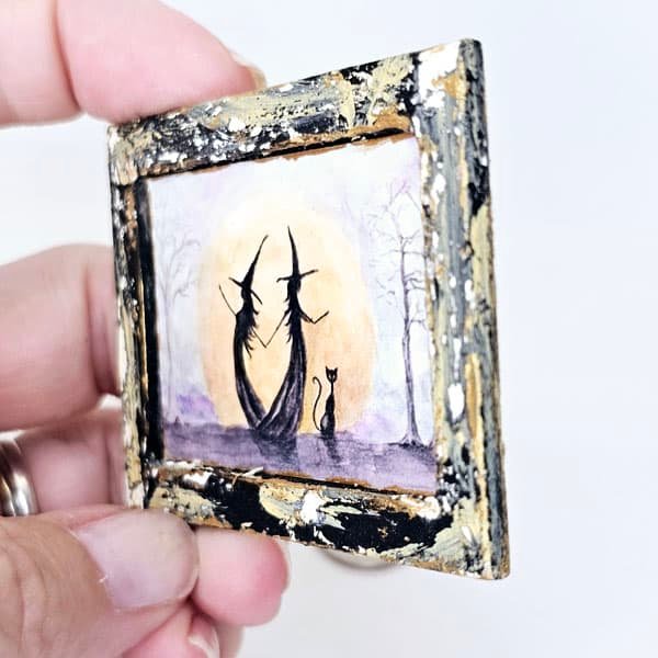 Dancing Witches No.1:3 Dollhouse Miniature Handmade image 1
