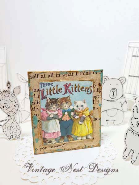Three Little Kittens No.1:3 Dollhouse Miniature Handmade image 5