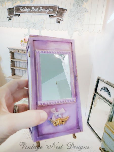 Amoire Wardrobe No.2 Dollhouse Miniature Handmade image 4