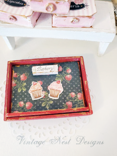 Bakery Sign No.1 Dollhouse Miniature Handmade image 5