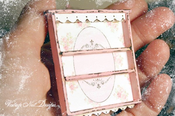 Shelf No.40 Dollhouse Miniature Handmade Diorama Room Shadow Box image 1