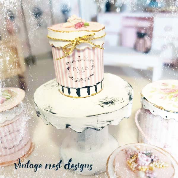 Box No.71 Dollhouse Miniature Handmade image 0