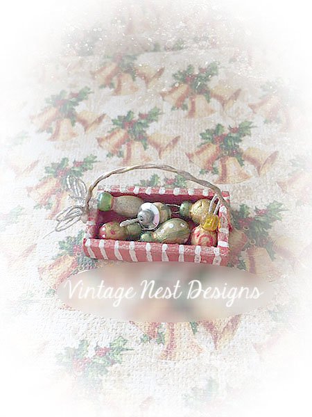 Christmas Bulbs Minis No.1 Dollhouse Miniature Handmade image 2