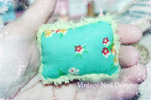 Pillow No.18 Dollhouse Miniature Handmade image 1