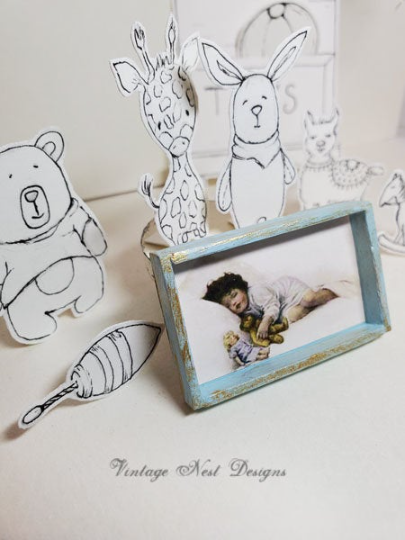 Vintage Sleeping Child No.1:1 Dollhouse Miniature Handmade image 1