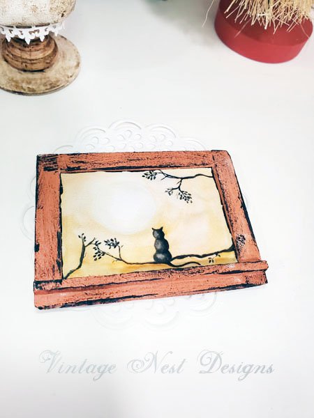 The Cat & the Moon No.2:3 Dollhouse Miniature Handmade image 2