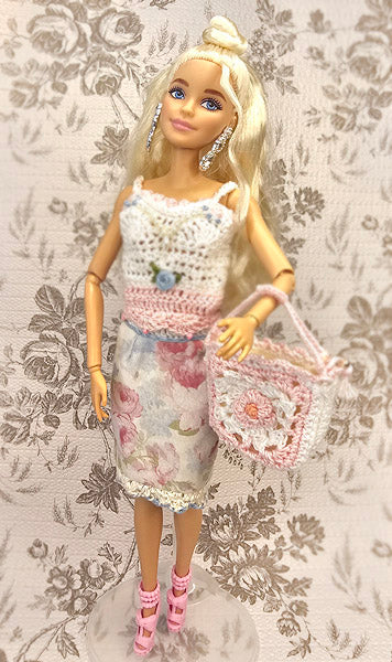 Barbie Fashion Doll Bag No. 2 Handmade Crochet