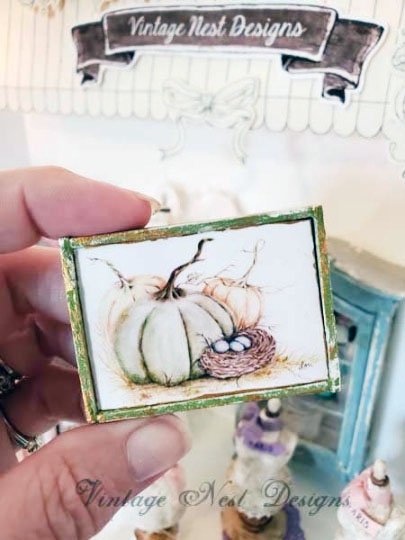 Pumpkin Patch No.4:1 Dollhouse Miniature Handmade image 4