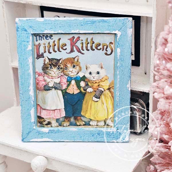 Three Little Kittens No.1:5 Dollhouse Miniature Handmade image 5