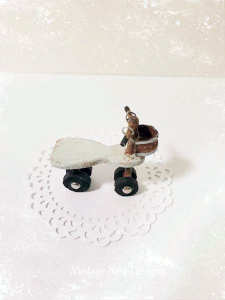 Scooter No.1 Wooden Toy Dollhouse Miniature Handmade image 8