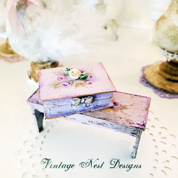 Box No.110 Dollhouse Miniature Handmade image 0