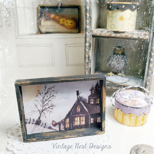 The Pumpkin & the Cat No.2:1 Dollhouse Miniature Handmade image 5
