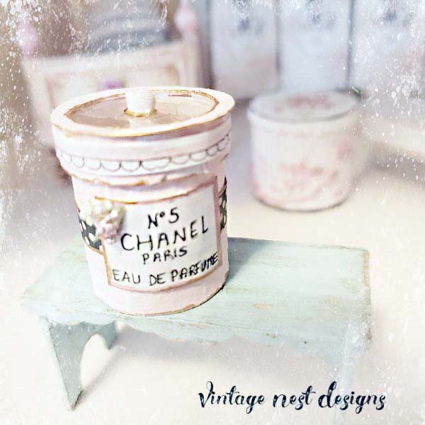 Box No.76 Chanel Dollhouse Miniature Handmade image 10