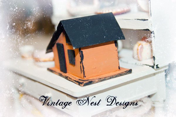 Halloween Putz House No.1 Handmade Miniature image 1