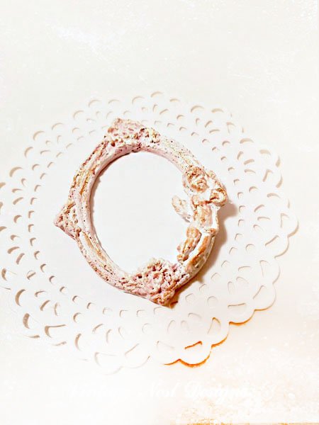 Frame No.7 Dollhouse Miniature Porcelain Handmade image 0
