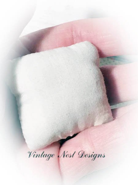 Paris Pillow No.1 Dollhouse Miniature Handmade image 1