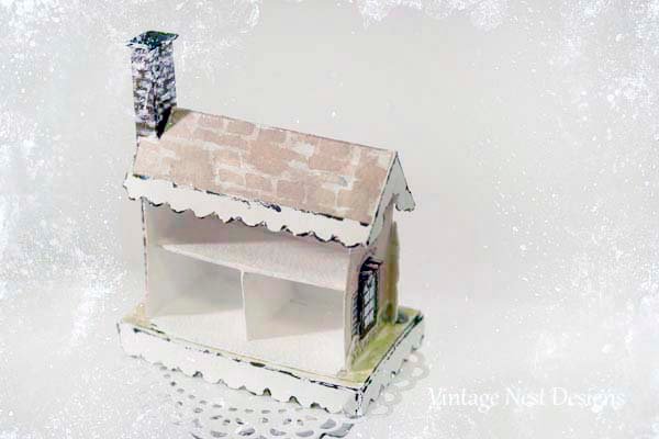 Putz Pink House No.7 Handmade Miniature image 2