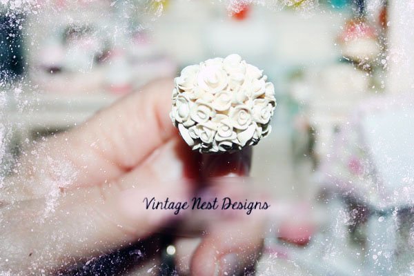 Wedding Bouquet No.2 Dollhouse Miniature Handmade image 3