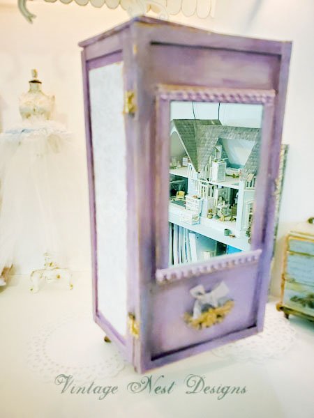 Amoire Wardrobe No.2 Dollhouse Miniature Handmade image 5