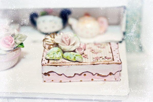 Box No.19 Dollhouse Miniature Handmade image 2