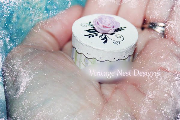 Hat Band Box No.13 Dollhouse Miniature Handmade image 1