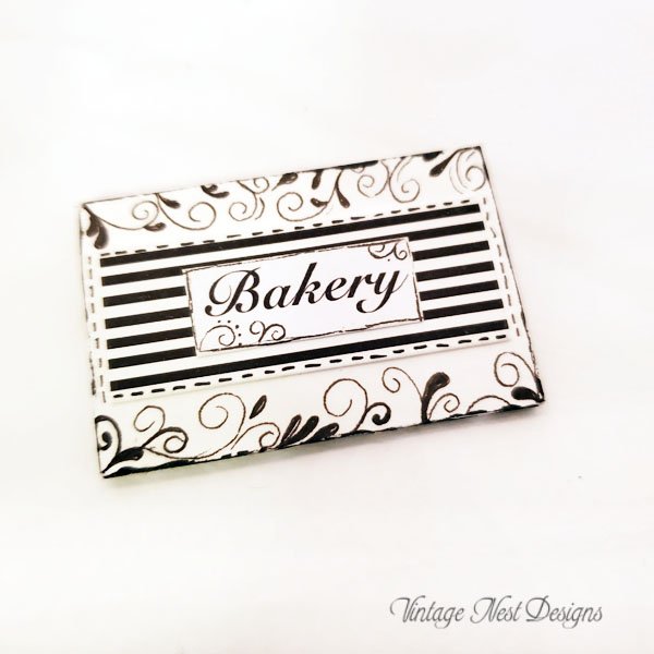 Bakery Sign No.4 Dollhouse Miniature Handmade image 2
