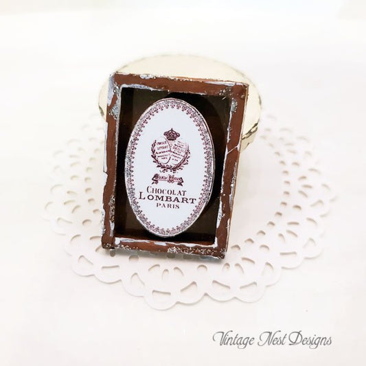 Chocolates Sign No.1:1 Dollhouse Miniature Handmade image 0