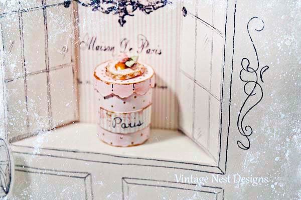 Hat Band Box No.38 Dollhouse Miniature Handmade image 7