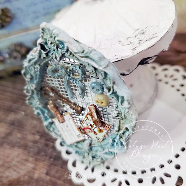 Frame Montage No.1 Dollhouse Miniature Handmade image 3